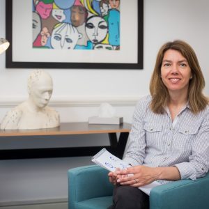marie-varney-counsellor-consultation Marie Varney during a consultation